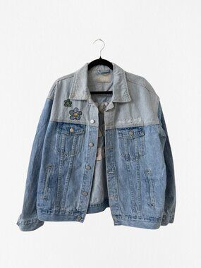 Elevated Faith More Than Enough Embroidered Denim Jean Jacket